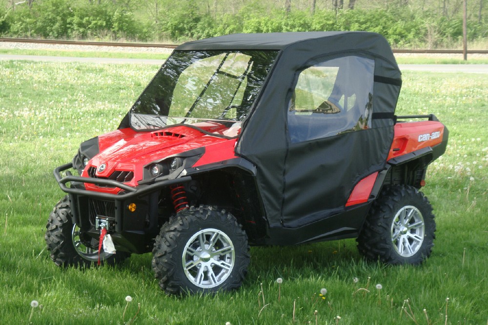 Can Am Commander Soft Doors with Zip Open Windows