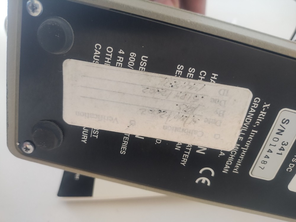 X-Rite 341 Dot Meter, Densitometer, Tester.Carry Case, AC plug,Operation Manual