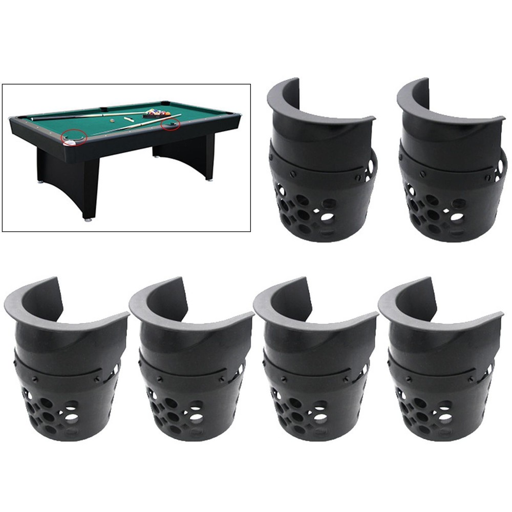 Billiard Table Ball Drop Pockets Spacious PE Net Bag Accessory Set for Pool