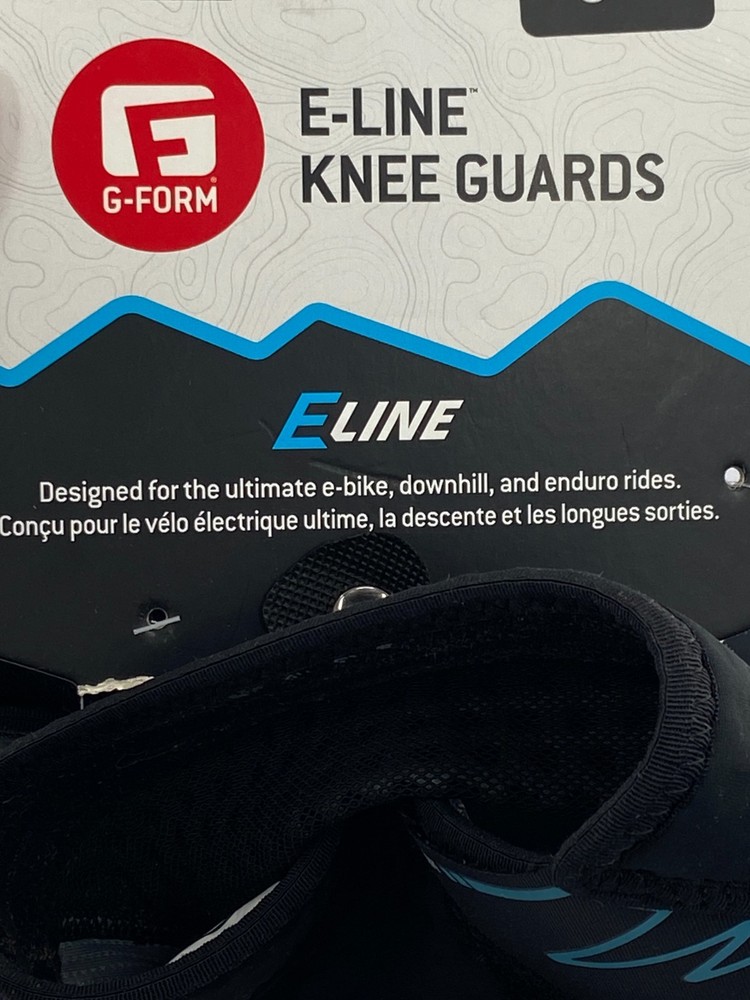 G-Form E-line Knee Guards- Black- Size Small