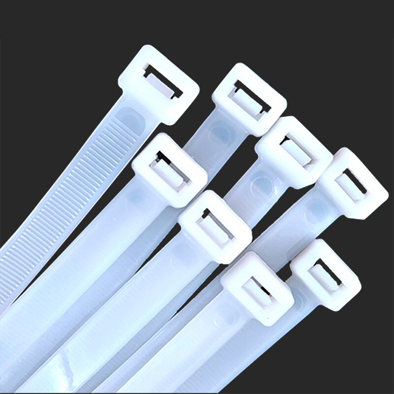 12mm Width Nylon Plastic Cable Ties Zip Tie Wraps Strong All Sizes White/Black