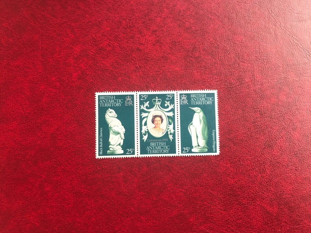 BAT BRITISH ANTARCTIC 1978 MNH CORONATION HORIZ STRIP