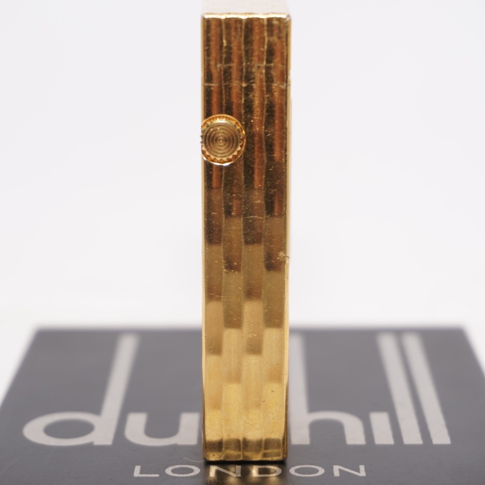 Dunhill Lighter Gold Bambo Pattern-Ultrasonically Cleaned_Working