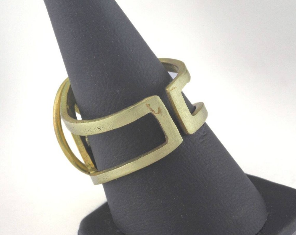 Adjustable Ring Raw brass (19mm 9US inner size) 2688 ring22