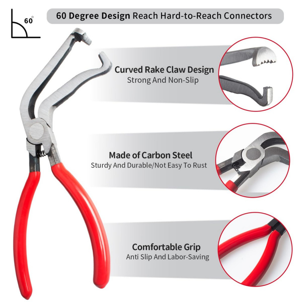 Electrical Disconnect Pliers Connector Separator Terminal Plug Removal Tool Kit