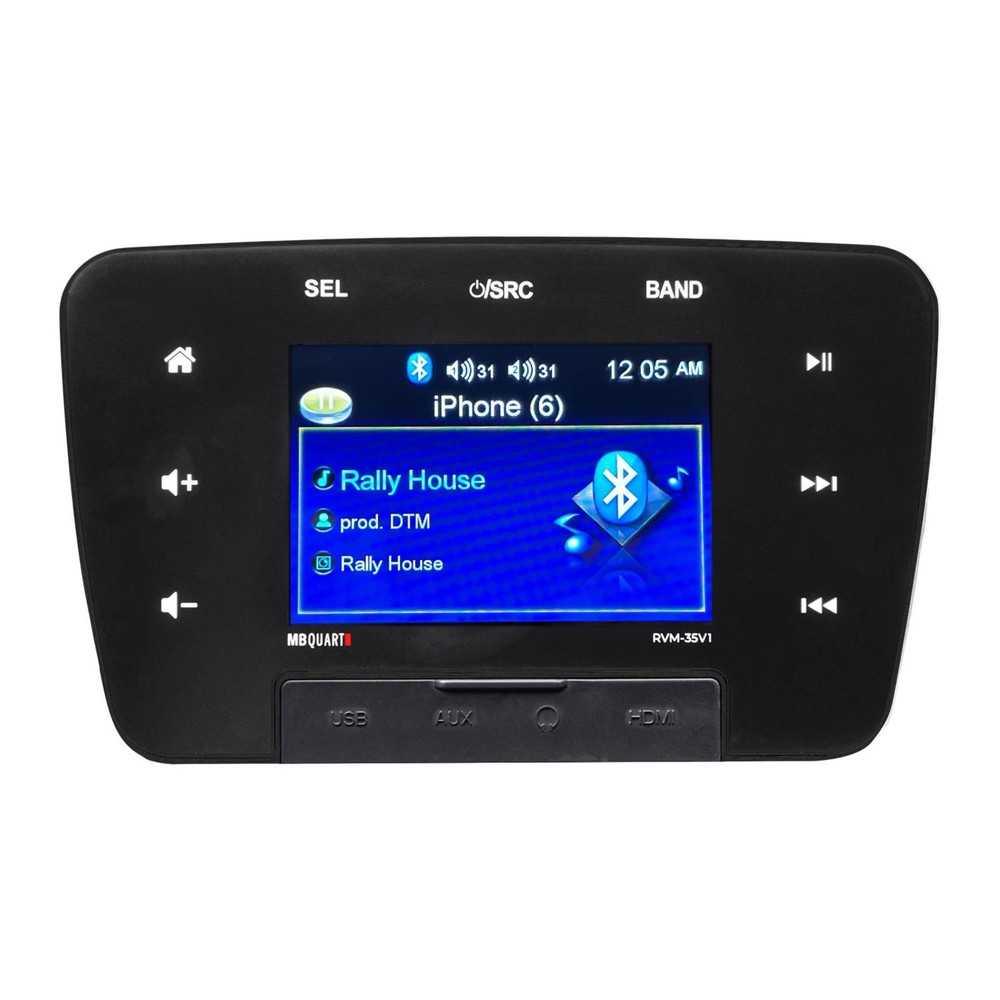 MB Quart RVM-35V1 160W 3.5 Inch Touchscreen Multimedia Bluetooth Source Unit