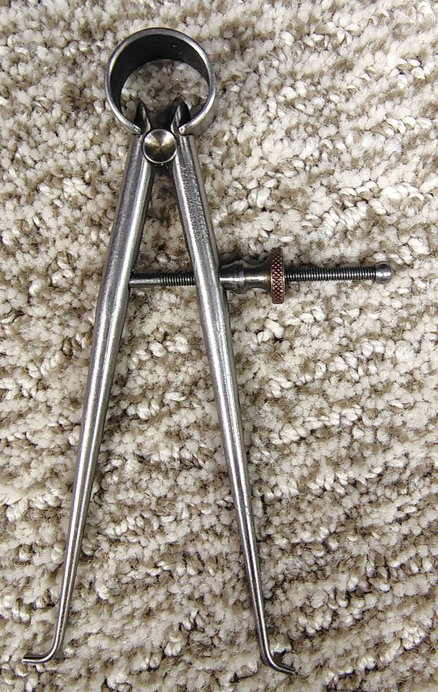 🗽 VINTAGE STARRETT 4" ID CALIPER