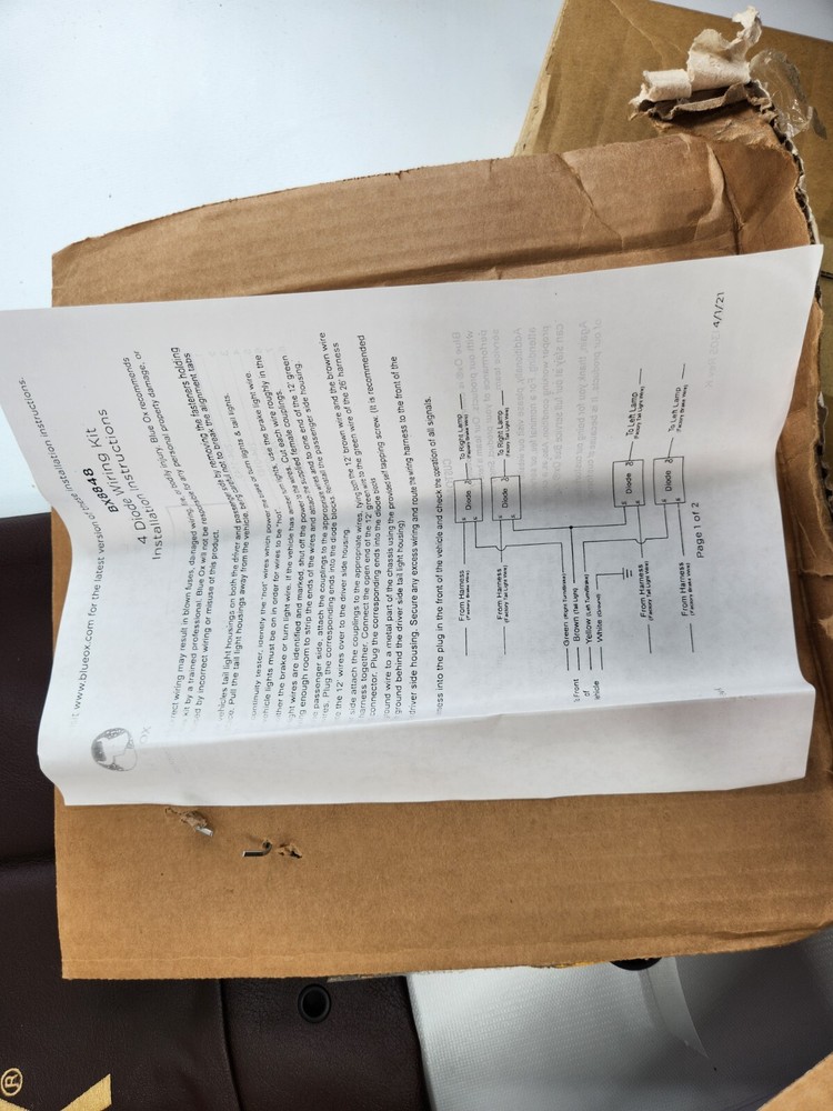 Blue Ox BX88308 Avail Accessory Kit - Brand New Open Box Complete