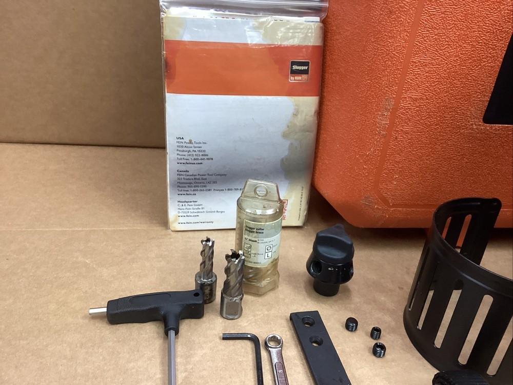 JHM Slugger Holemaker II Magnetic Drill With Case And Bits
