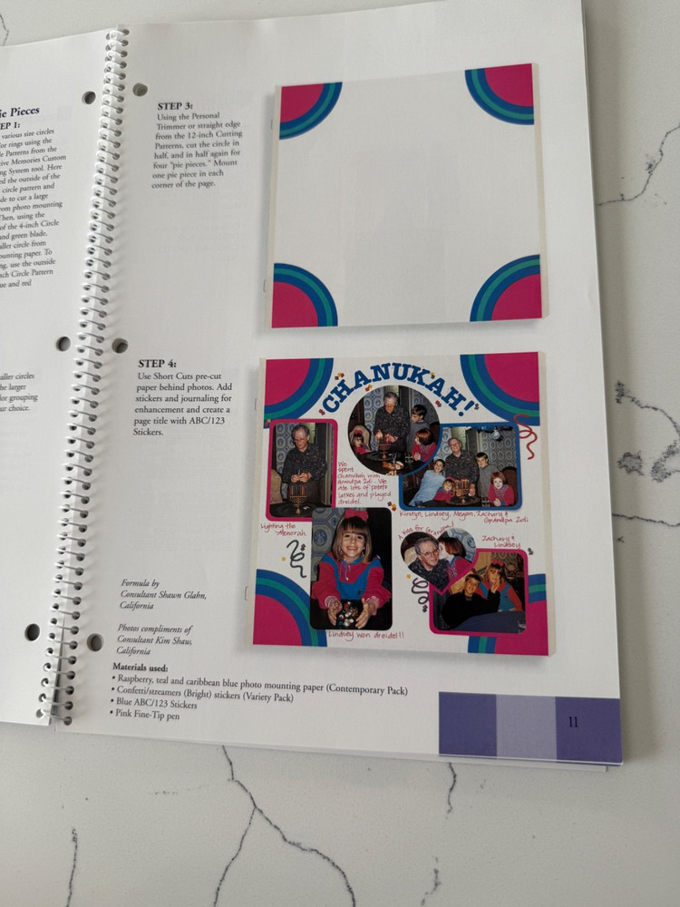 Creative Memories Fast Formulas Third Edition w/Journaling Box Section Layouts