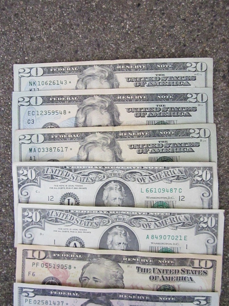 Currency Nice Lot--Different Denomanations Old Style And Star Notes