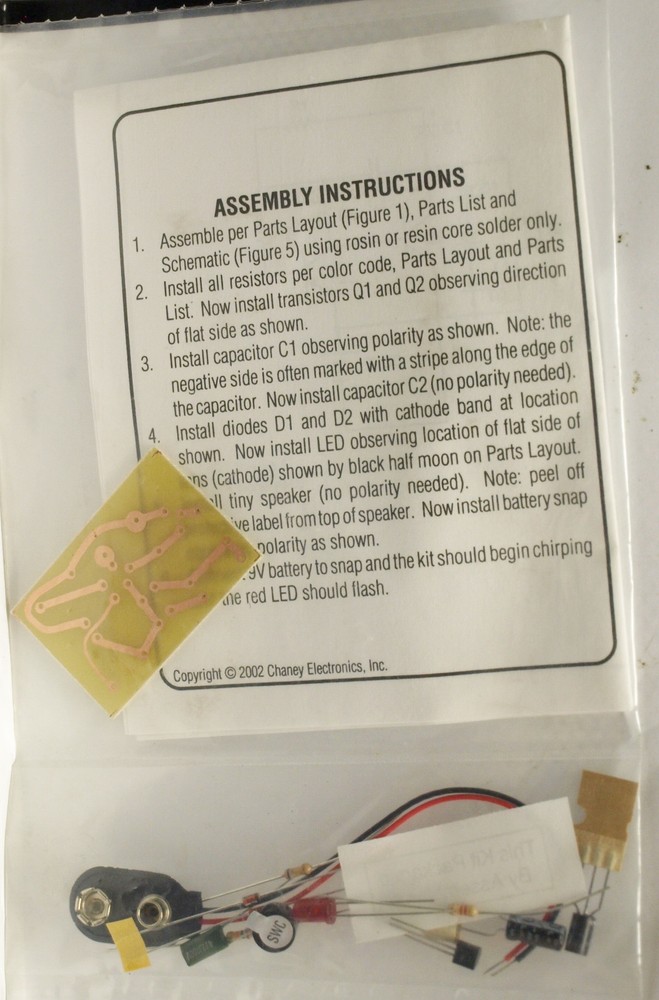 Chaney Electronics Chirp Chirp Kit C6878 - NEW