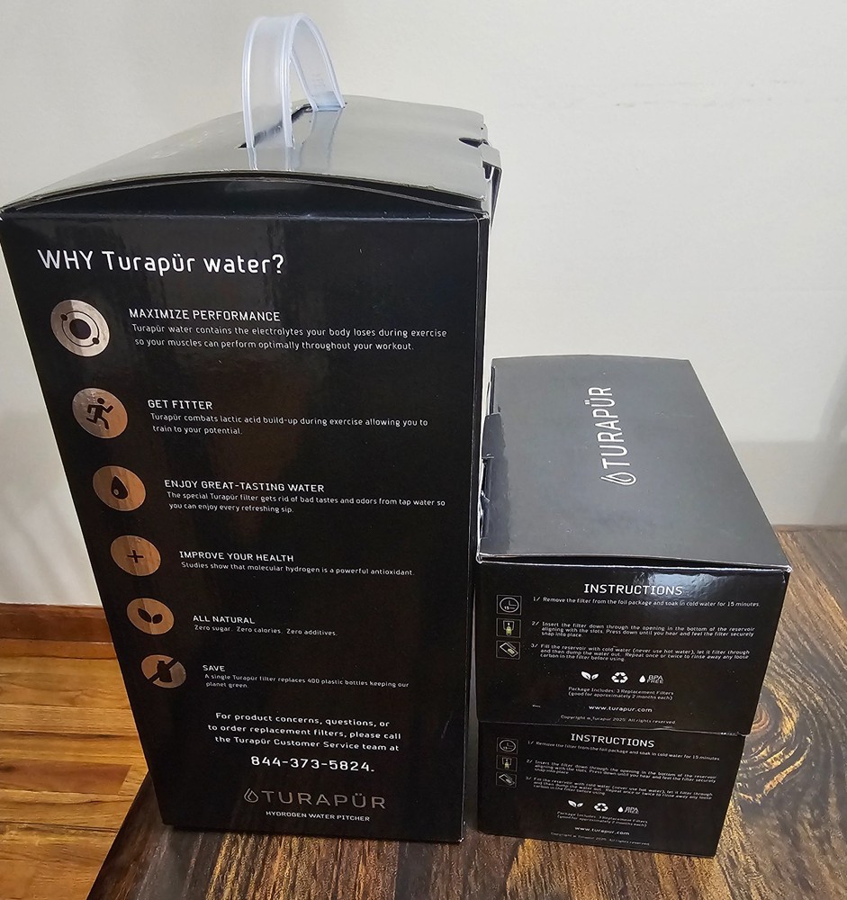 turapur hydrogen water filter 3 pack