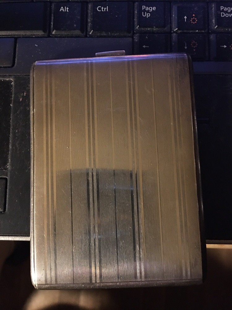 antique sterling silver cigarette case