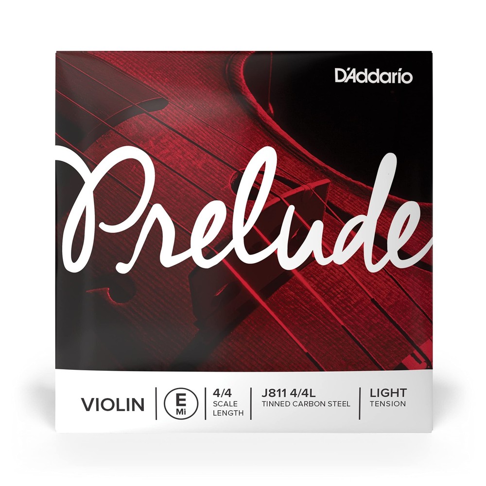 D Addario Prelude Single E Violin String Solid Steel Core Warm Tone Durable