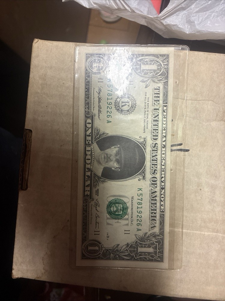 1993 Noah Ryan Dollar Bill