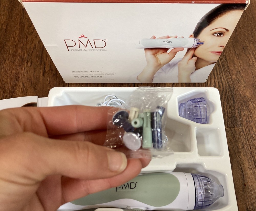 PMD Personal Microderm Classic Complete Skin Care System Gray - Clean With Box
