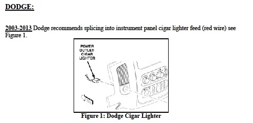GM DODGE CIGAR CIGARETTE LIGHTER POWER OUTLET IGNITION POWER SOURCE WIRE HARNESS