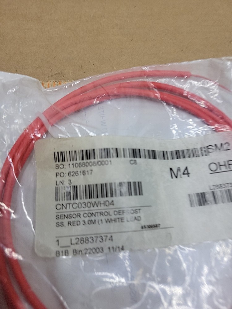 CNTC030WH04 Continental Refrigeration Sensor Control Defrost Ss, Red 3.0m