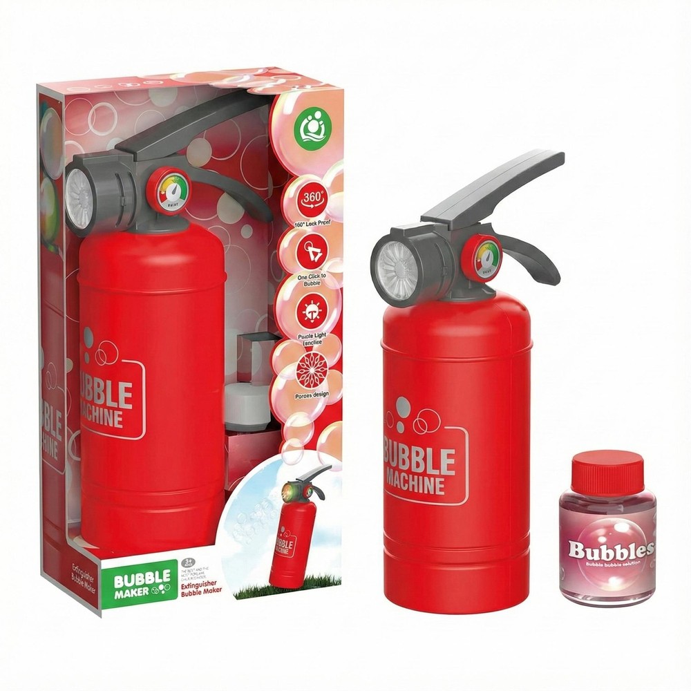 Fire Extinguisher Bubble Machine Toy for Kids