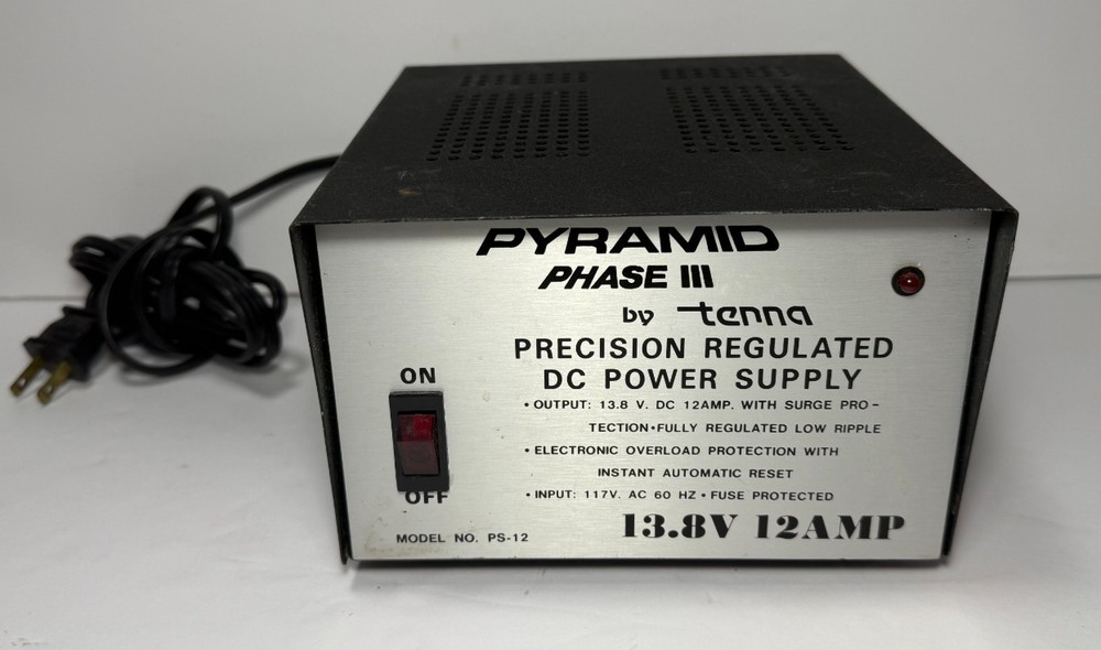 Tenna PS12 Pyramid Phase 3 Precision Regulated DC Power Supply