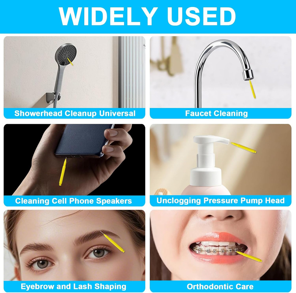 Multiplesize Showerhead Cleaner Tools, Shower Head Cleaning Brushes Small Hole,