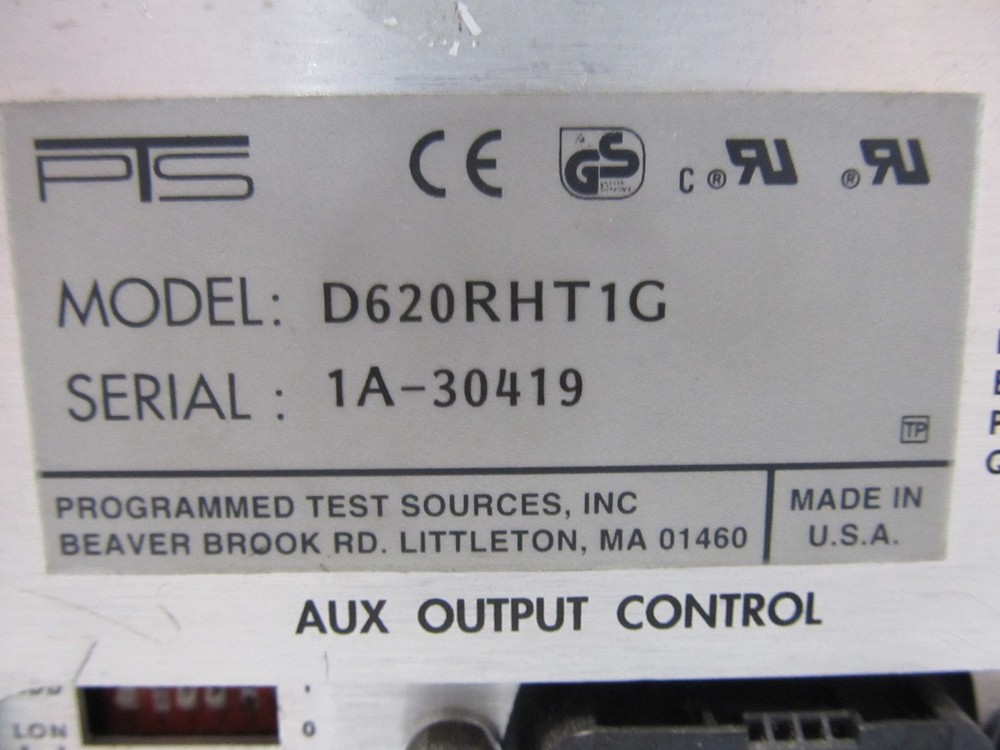 PTS D620 Frequency Synthesizer Test Source 1-620 MHz D620RHT1G