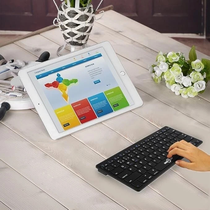 BATTOP Ultra-slim Universal Bluetooth Keyboard