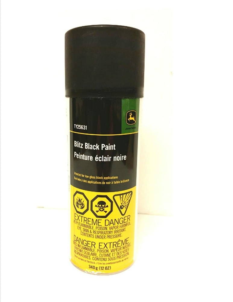 John Deere Blitz Black Spray Paint Can TY25631