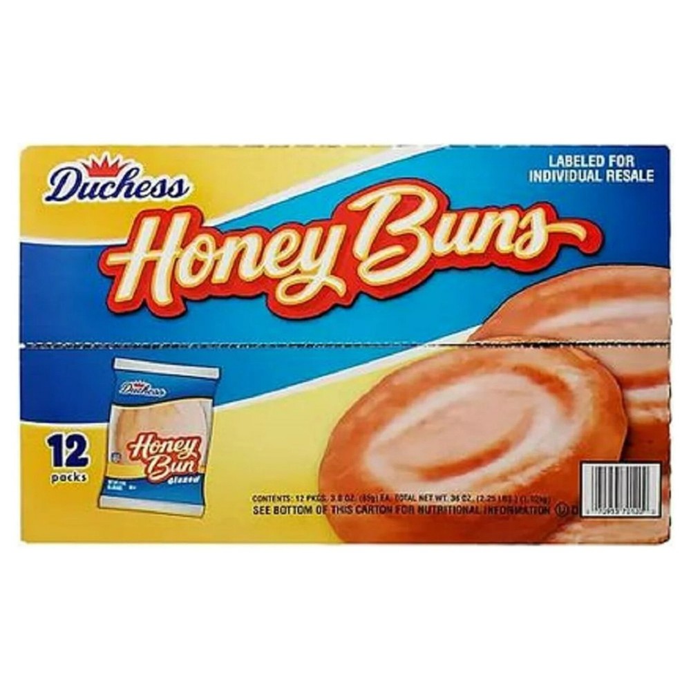 Duchess Honey Buns, 3 oz Each (12-Pack)