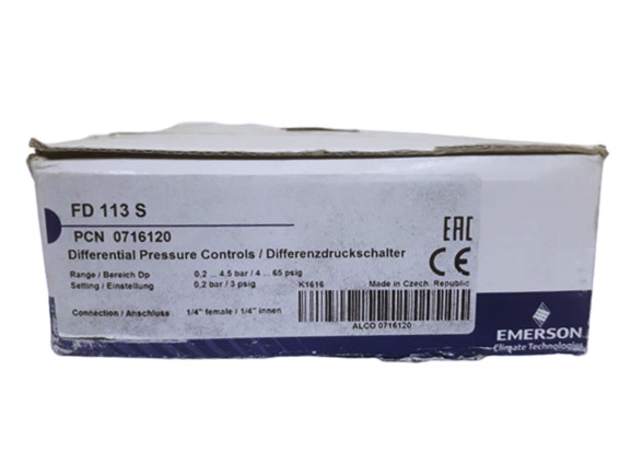 EMERSON / Differential Pressure Controls / FD113S