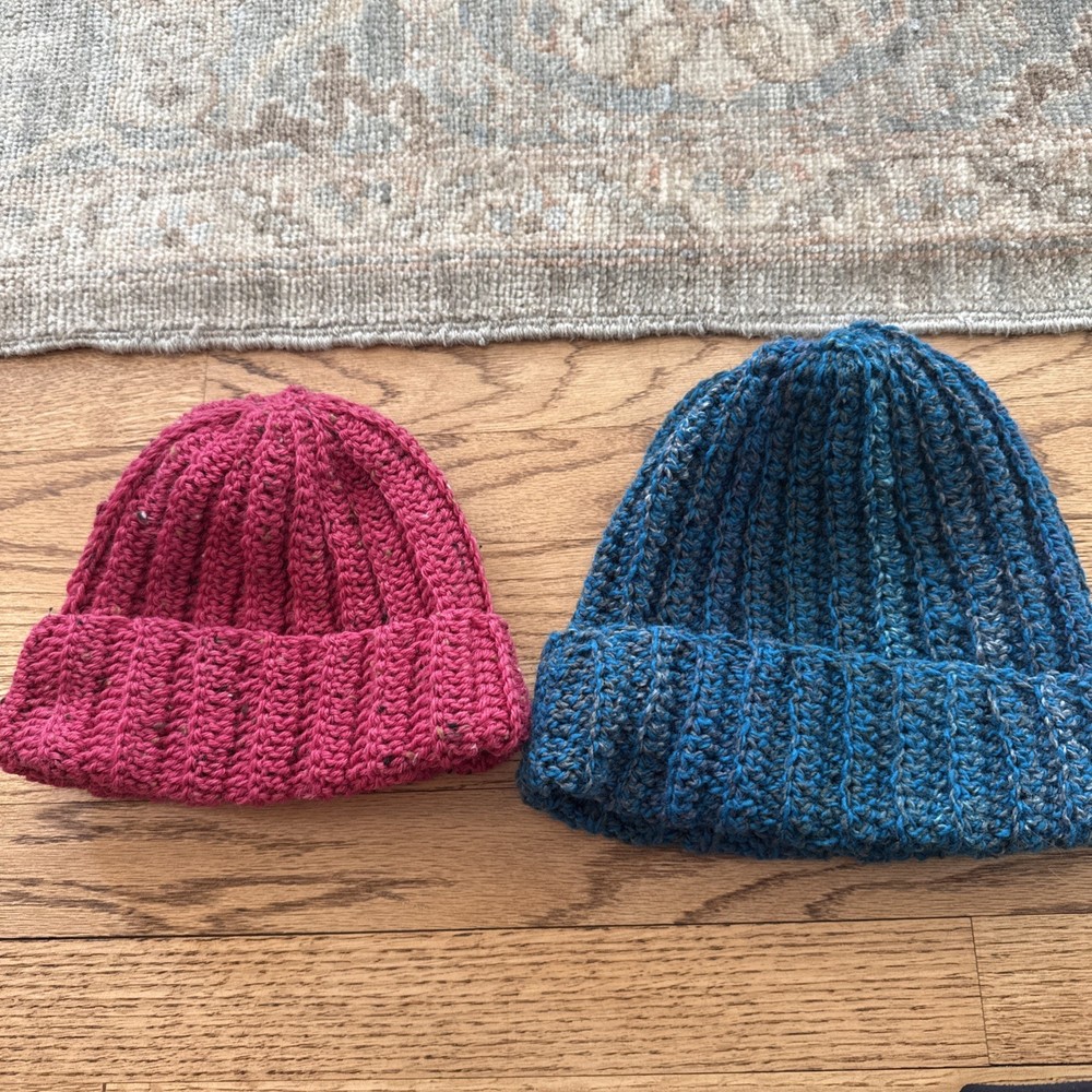 Hand crocheted hats
