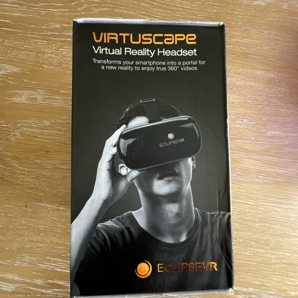 Eclipsevr Virtuscape Virtual Reality Headset New In Box Black