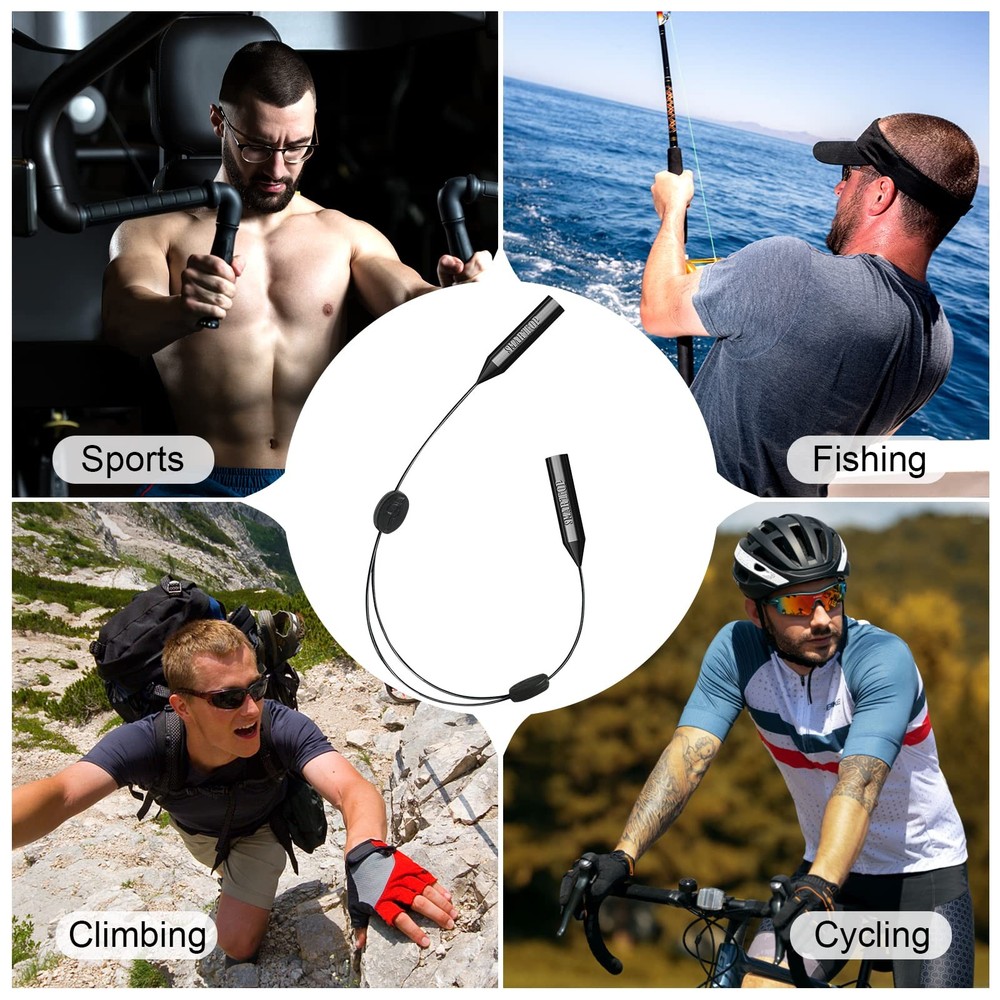 SMARTTOP Glasses Strap, upgraded two holes adjustable Glasses holder-No Tail ...