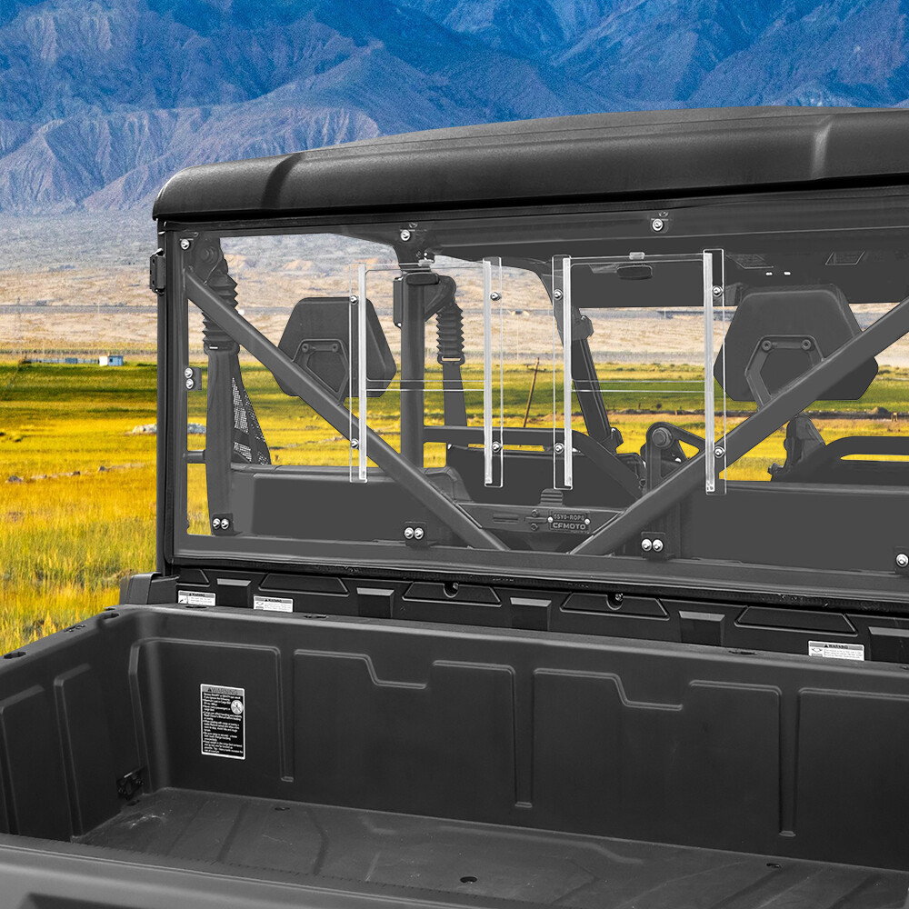 Vented Rear Panel Windshield For CFMOTO UFORCE 1000/XL 2019-2025 Back Window US