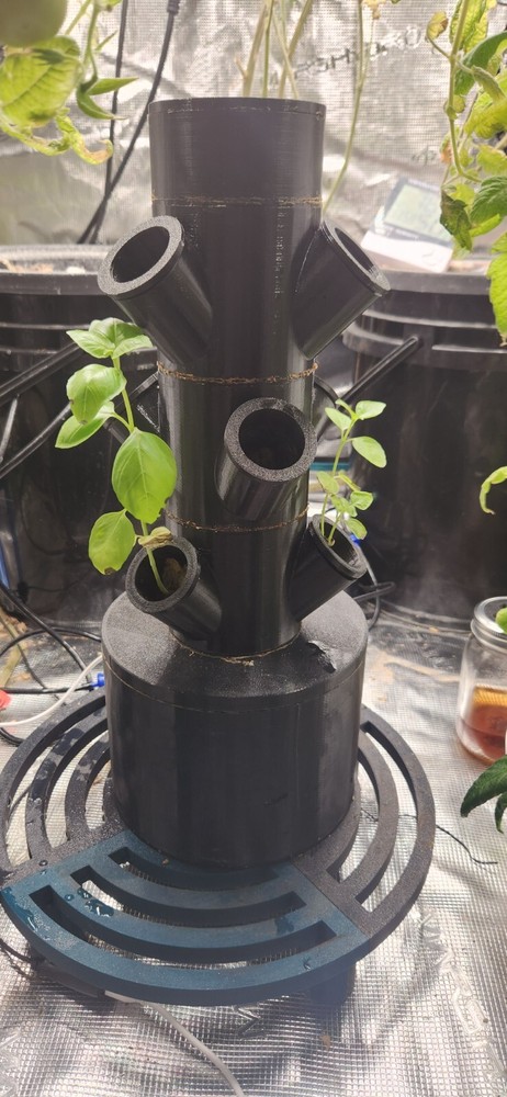 3D Printed USB Hydroponic Tower | Vertical Garden | 3 Sizes | Large