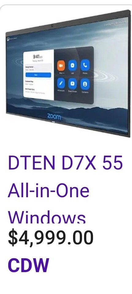 55" Dten D7X All-in-One InterActive Whiteboard Display