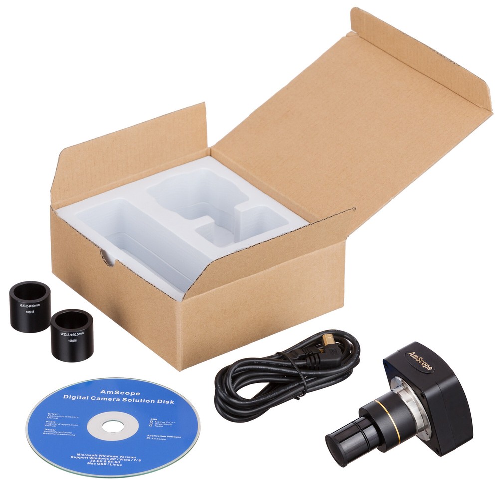 AmScope 5MP USB Microscope Digital Camera + Measurement Software
