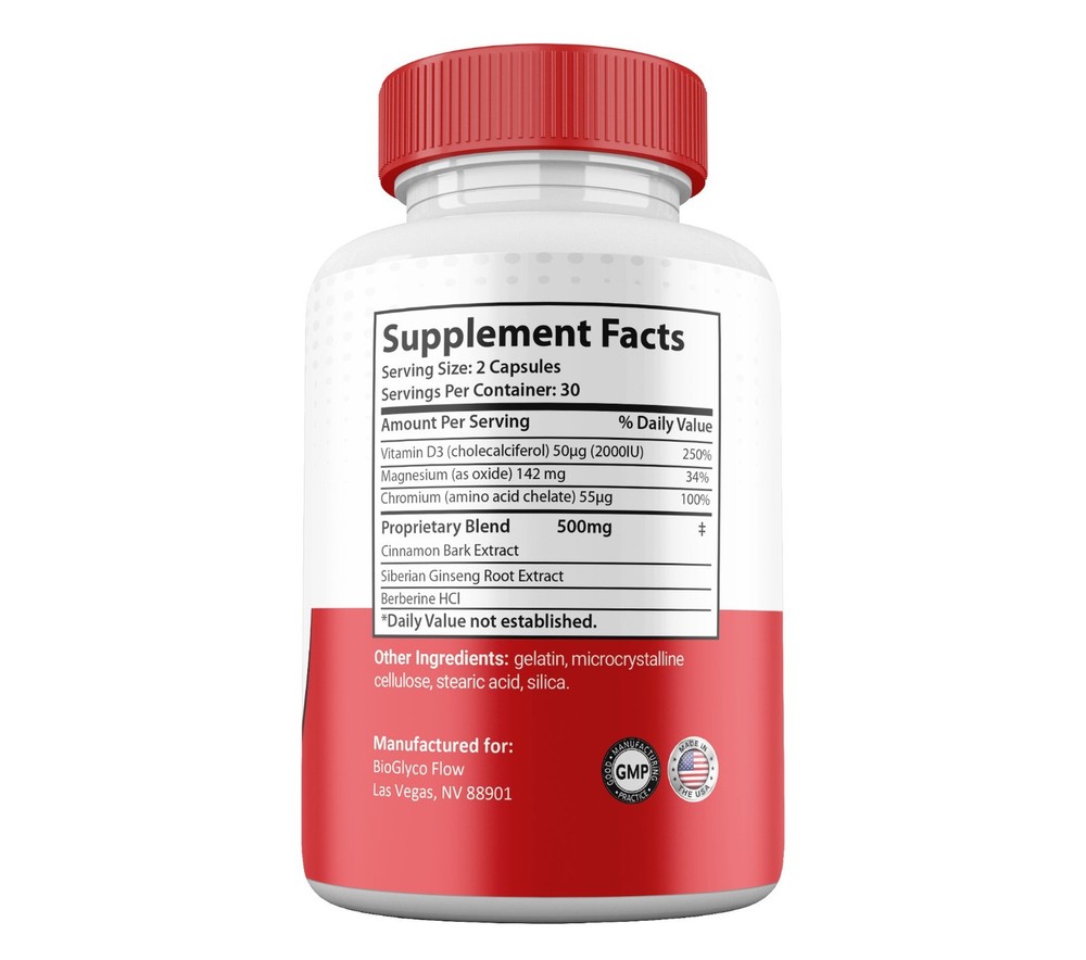 BioGlyco Flow Capsules, Max Strength, Bio Glyco Flow Supplement (5 pack)