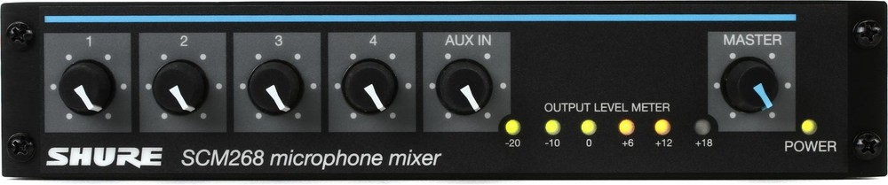 Shure SCM268 4-channel Microphone Mixer