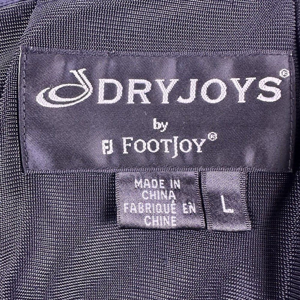 DryJoys FootJoy Men’s Golf Jacket Rain Wind Lined Button Front Large