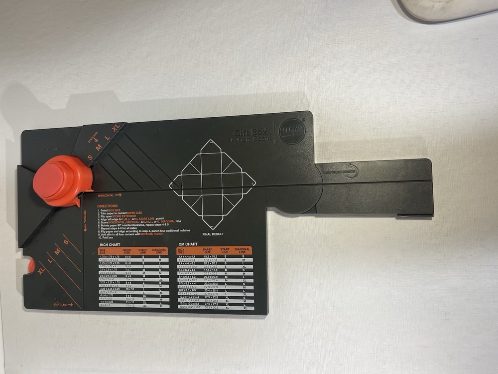 We R Memory Keepers GIFT BOX Punch Board. Used.