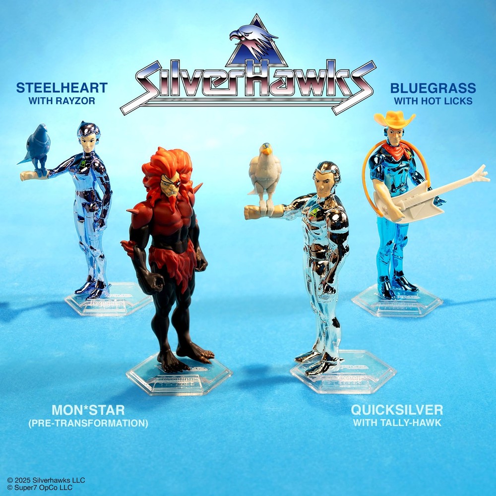 Super7 SilverHawks Quicksilver (Toy Version) 3.75 inch Scale, Multicolor