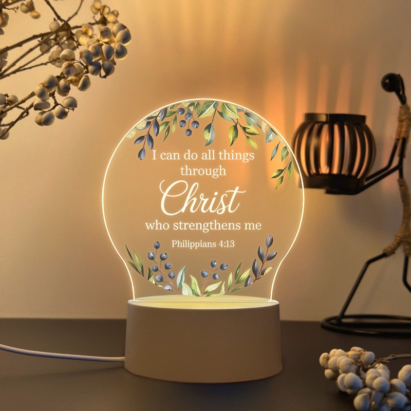 Customized creative USB night light acrylic ornament home decoration gift