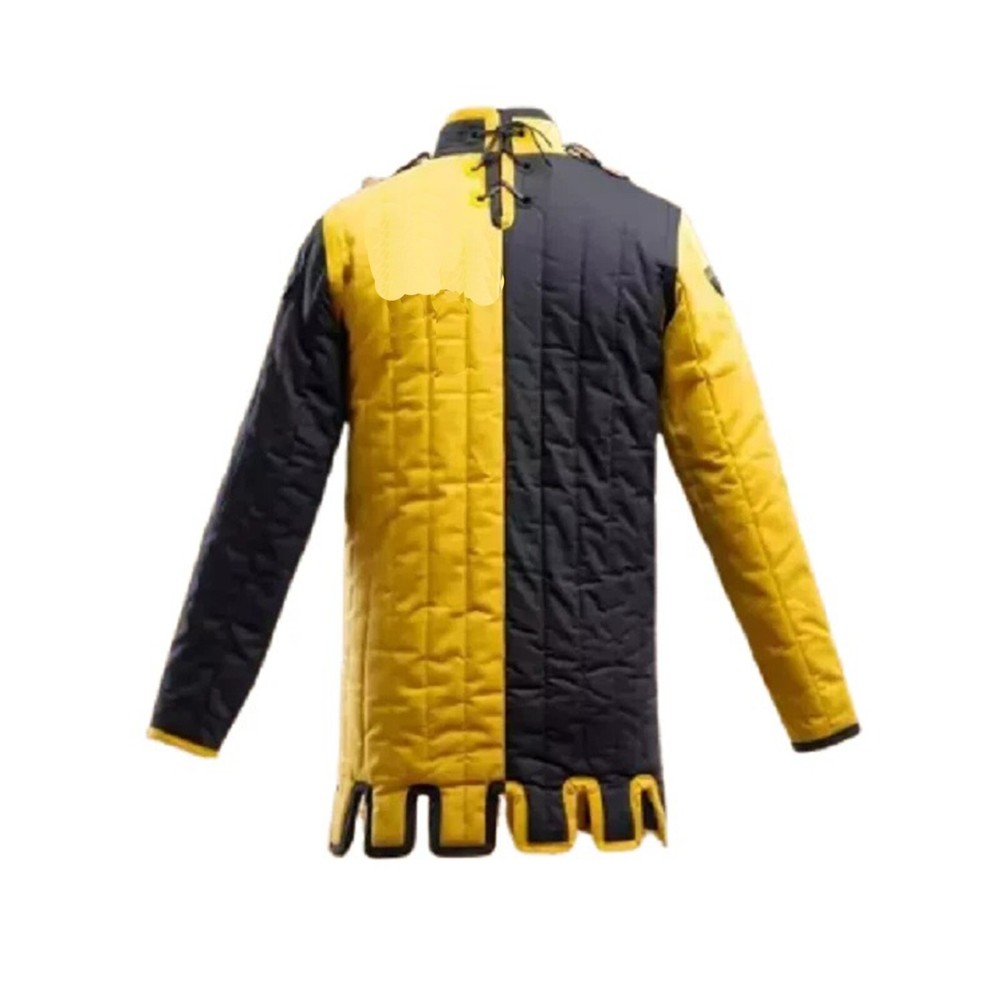 Medieval Cotton Padded Gambeson with Leather Laces