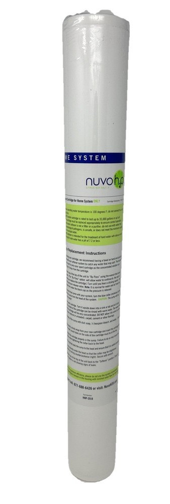 Nuvo h2O Home Salt Free Water Softener Replacement Cartridge (HHP-2516)-SEALED