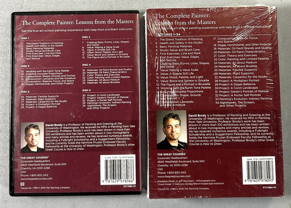 Great Courses DVD Bundle - How To Paint, How To Draw, The Complete Painter (x2)