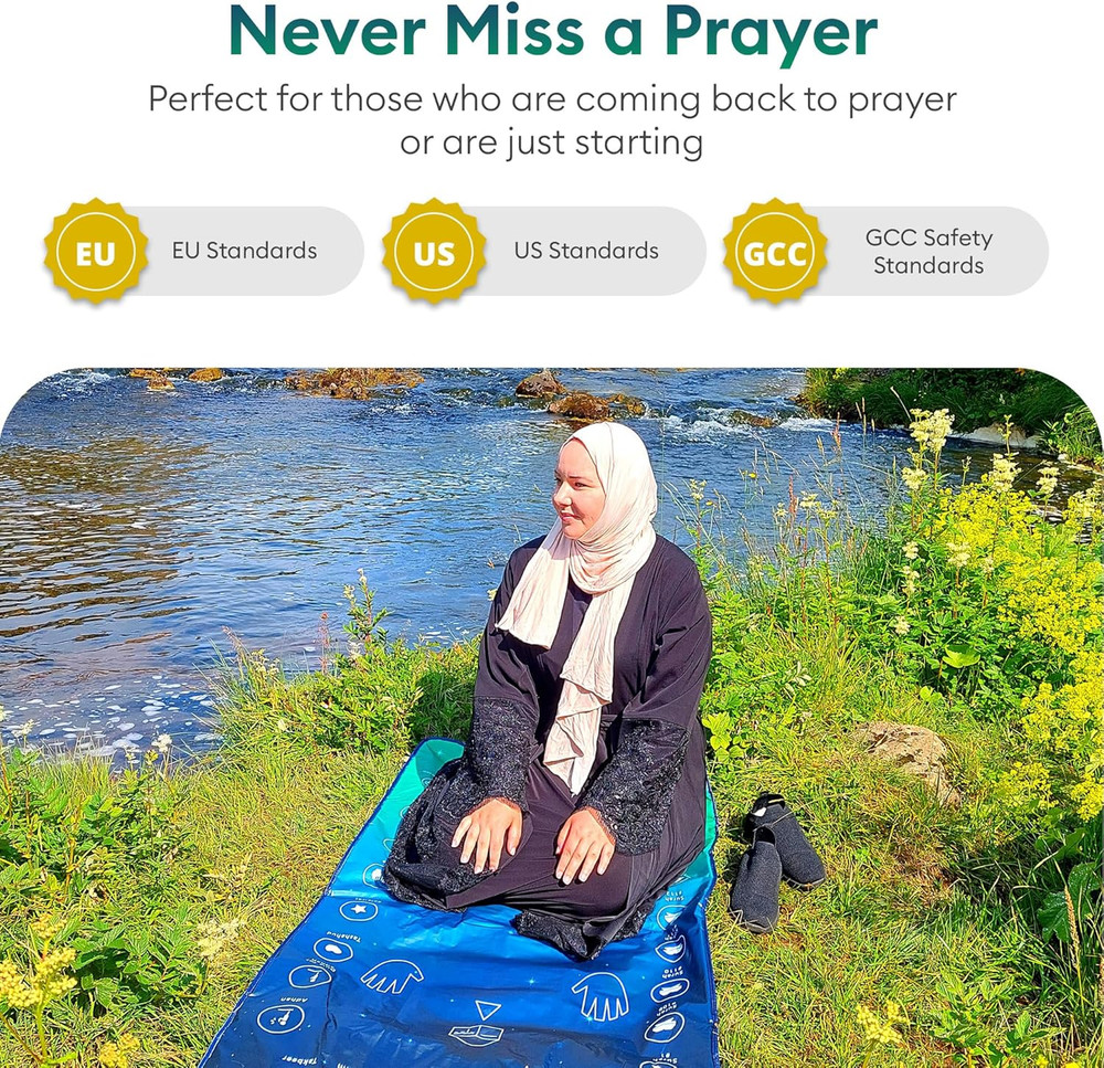 for Adults - Smart Interactive Prayer Mat for Adults & Reverts Learning Surahs,