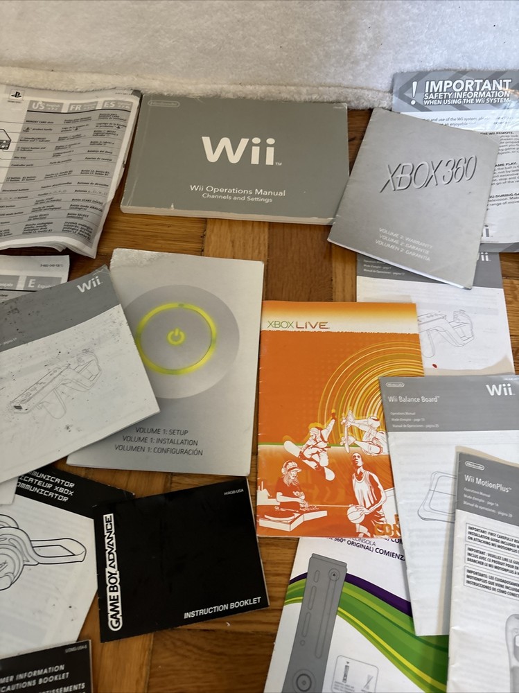 MIXED Console Operations Manuals Setup Guides Lot Nintendo XBOX PLAYSTATION
