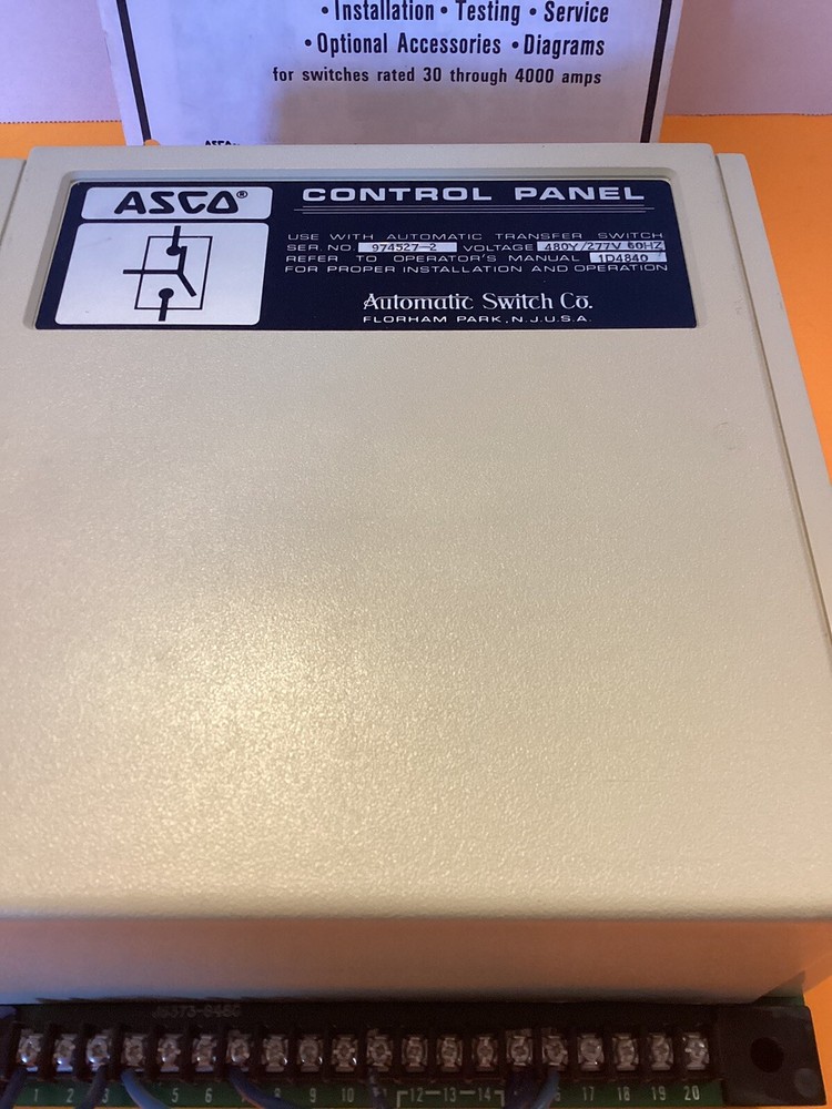 ASCO ATS Control Panel 459666-005